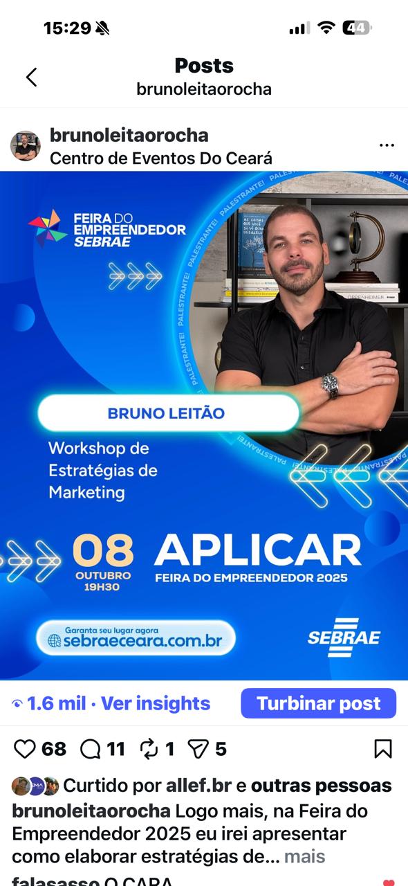 Palestrante confirmado no PEC Nordeste, Sistema OCB/CE